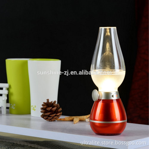 LED Blowing Control Vintage Kerosene Lamp